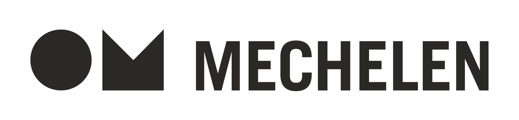 Zwart wit logo stad Mechelen