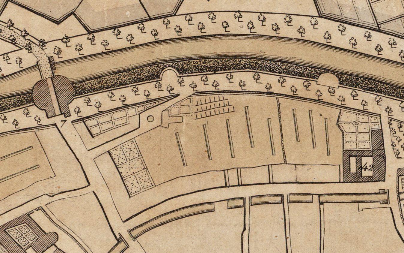 De blekerij aan de Stompaertshoek anno 1800