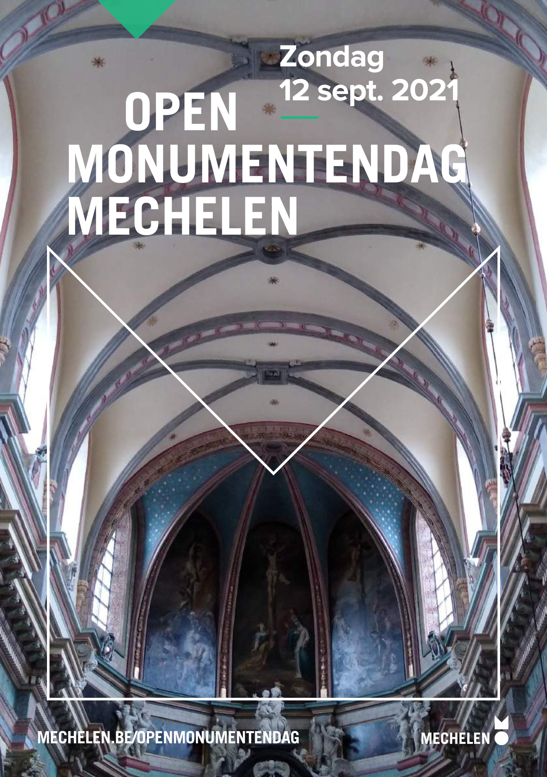 voorpagina brochure met interieur Begijnhofkerk