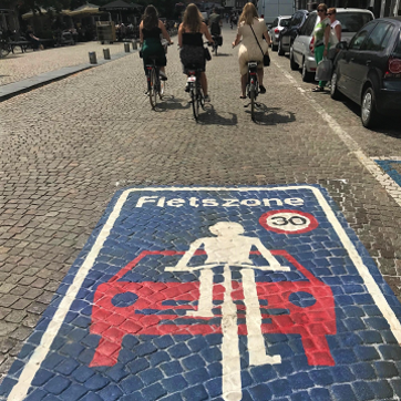 Fietszone en -straten