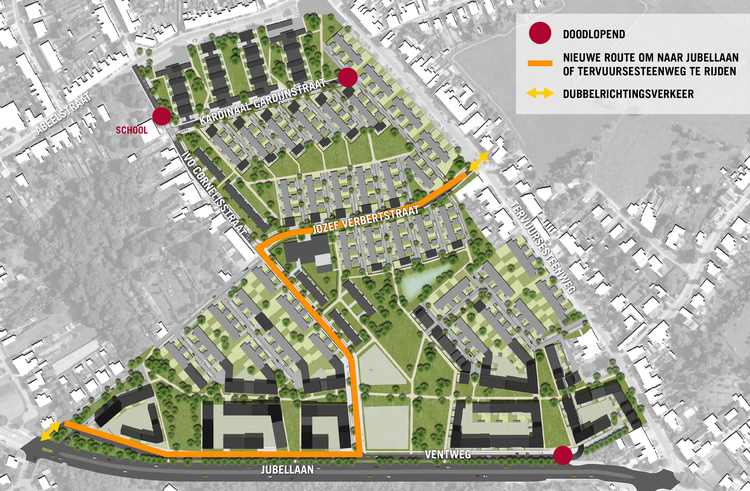 Nieuwe verkeerscirculatie Ivo Cornelisstraat