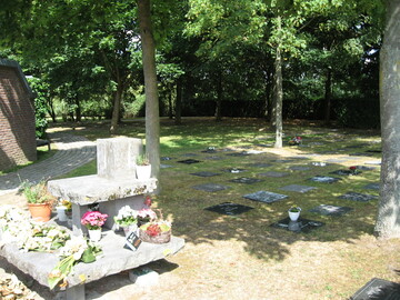 Foto urnenveld begraafplaats Mechelen