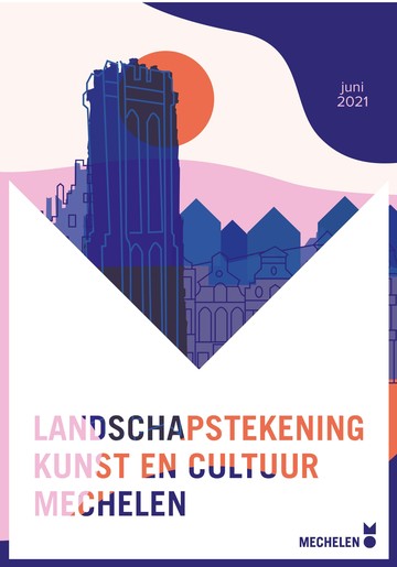Cover van de brochure Landschapstekening Kunst en Cultuur in Mechelen 2021