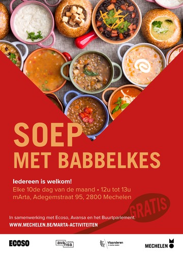 Affiche Soep met babbelkes