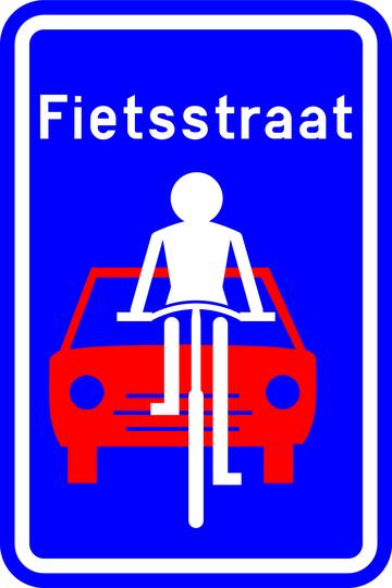 Verkeersbord fietsstraat