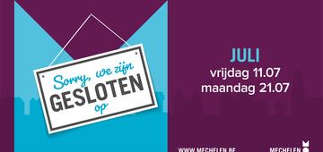 11 juli gesloten (Vlaamse feestdag)