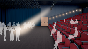©Bob McMaster. Toekomstbeeld van het auditorium.