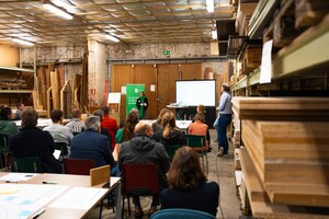 Impressies van interactieve workshop: "Naar een circulaire houtsector'.