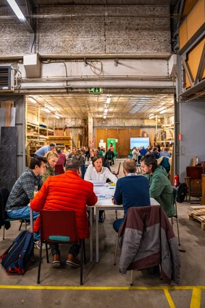 Impressies van interactieve workshop: "Naar een circulaire houtsector'.