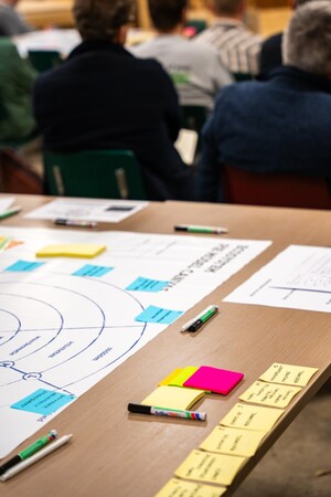 Impressies van interactieve workshop: "Naar een circulaire houtsector'.
