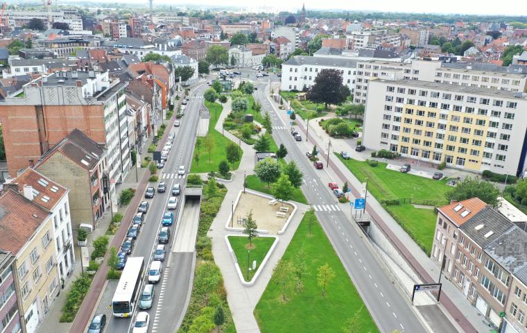 Het park op de Speecqvest ligt op de nieuwe Vesten.