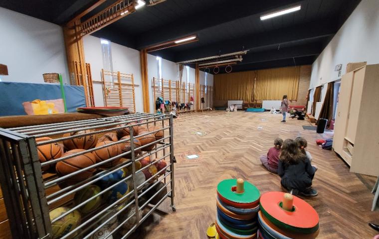 Sportzaal in de school De Spiegel