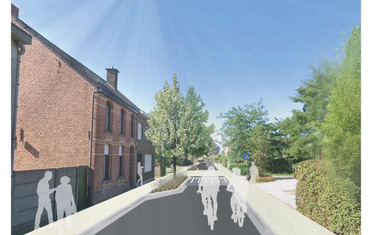 ©D+A. Toekomstbeeld van de Brouwerijstraat. 