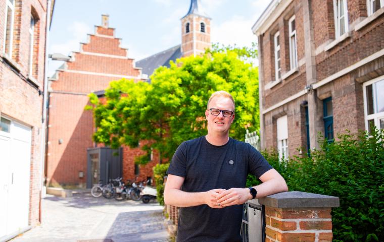 Collega Thomas in de Schaalstraat