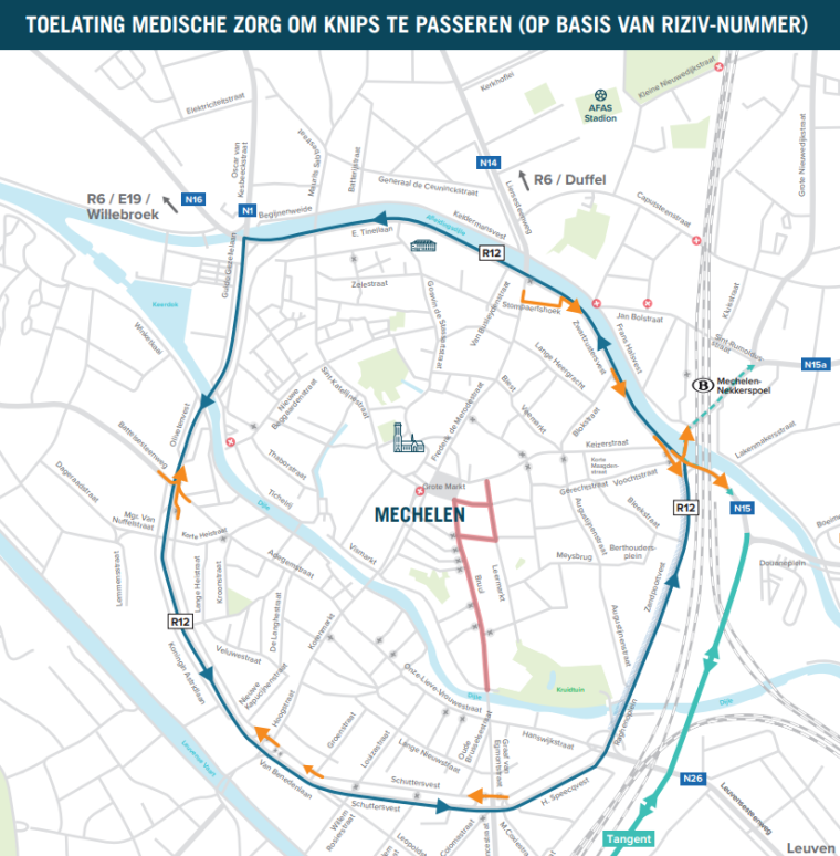 Kaart vergunning verkeersknips autoluw zorgverleners