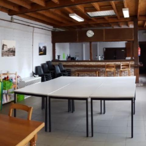 Zaal in wijkhuis Battel