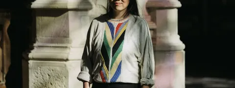 portretfoto van Mickey Yang in de Onze-Lieve-Vrouw-over-de-Dijlekerk
