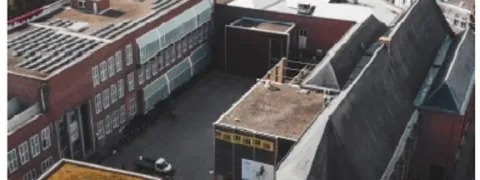 Luchtbeeld van Cultuursite